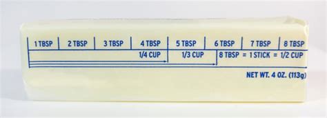 How Much Is A Stick Of Butter Exactly With Conversion Chart