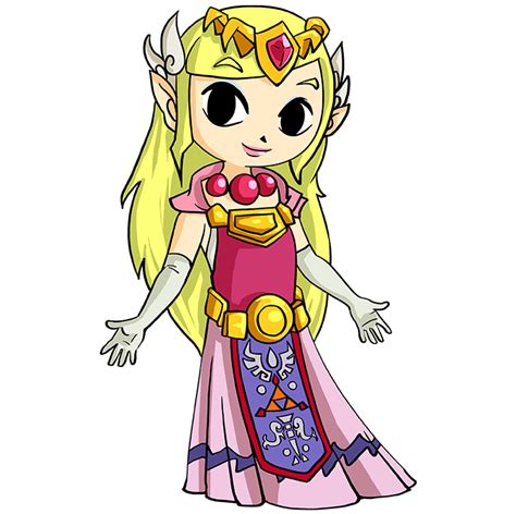 Easy Drawing Princess Zelda