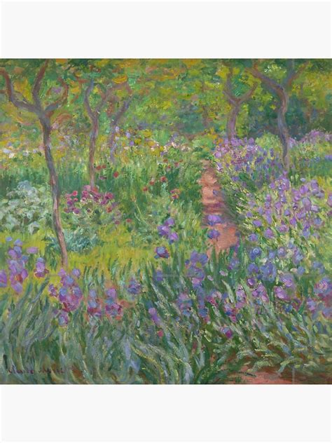 The Artists Garden In Giverny By Claude Monet French Sticker