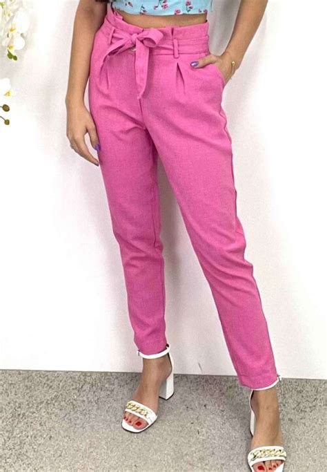 CALÇA LINHO RUSTICO COSH JEANS Rosa COSH JEANS