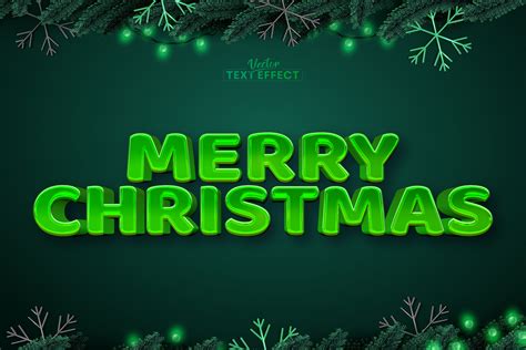 ArtStation - Merry Christmas text effect, editable cartoon text style ...