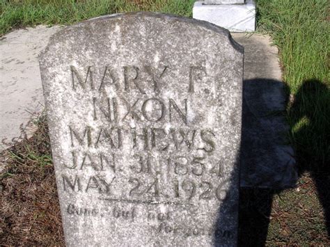 Mary Frances Fannie Nixon Matthews 1854 1926 Mémorial Find a Grave