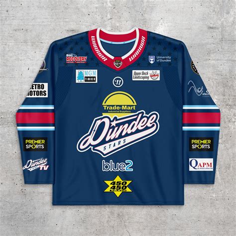 Dundee Stars Custom Home Jersey - Dundee Stars