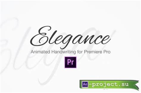 Videohive Elegance Animated Handwriting Typeface 22619712