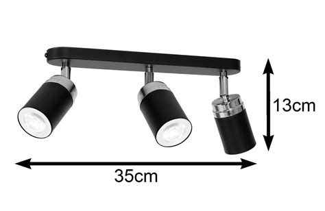 Nowoczesna Lampa Sufitowa Czarna Reno X3 A5147 DekoracjaDomu Pl