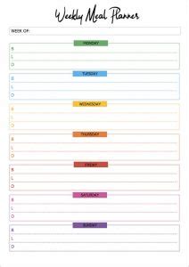 Free Printable Meal Planner Templates Pdf Word