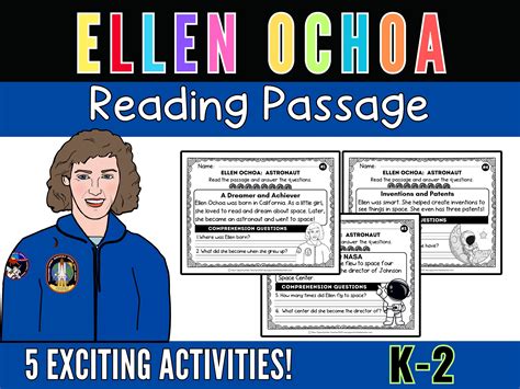 Ellen Ochoa Reading Comprehension Passages and Questions Timeline ...