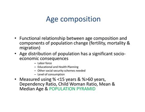 Understanding Age Sex Structure Of Populations Ppt