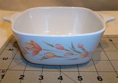 Gorgeous Vintage Corning Ware Peach Floral P 43 B 700ml Small Etsy