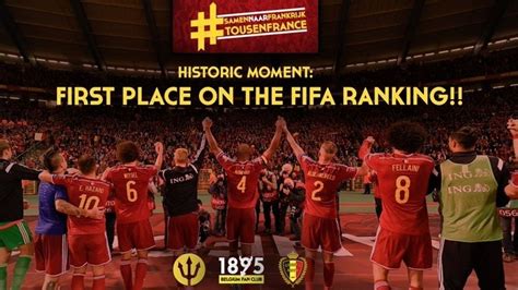 La Belgique Prend Officiellement La T Te Du Classement Fifa