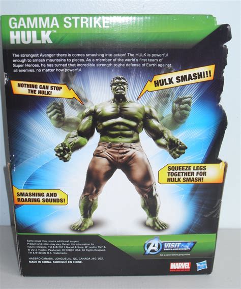 2011 Marvel Avengers Gamma Strike Hulk Action Figure New Comic Book