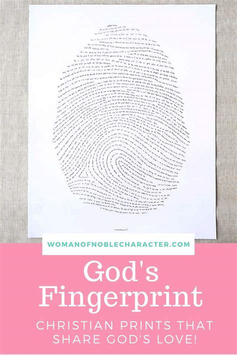 God S Fingerprint Scripture Art That Share S God S Love