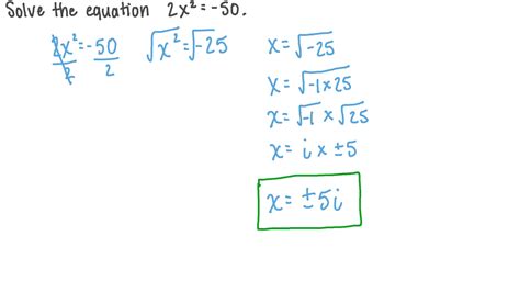 Solving Quadratic Equations Pure Imaginary Numbers Tessshebaylo