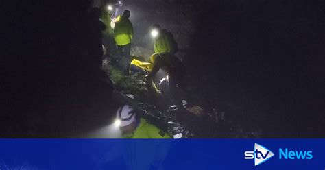 young climber  dead  mountain  rescue operation stv news