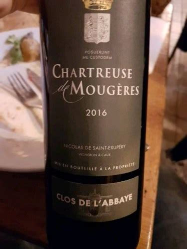 2016 Chartreuse de Mougères Clos de l Abbaye Rouge Vivino