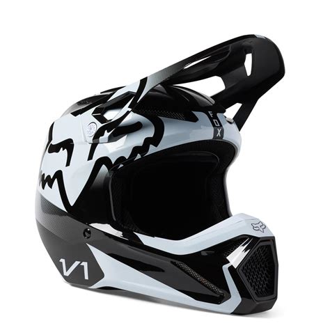 Fox Motocross Helm V Leed Schwarz Wei Maciag Offroad