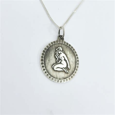 Persephone Nude Medallion Nude Woman Pendant Vintage Etsy Canada