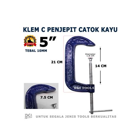 Jual Klem Clamp C G Inch Catok Ragum Jepit Penjepit Press Kayu Besi