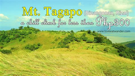 Mt Tagapo Diy Climb Guide Hiking Site Rizal Travel Diy Wander