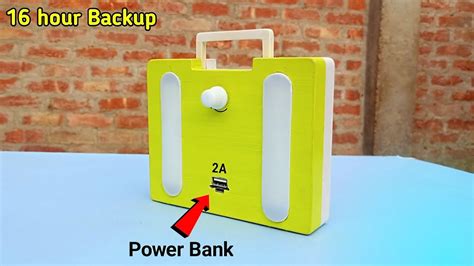 How To Make Powerful Rechargeable Light With Power Bank From Pvc