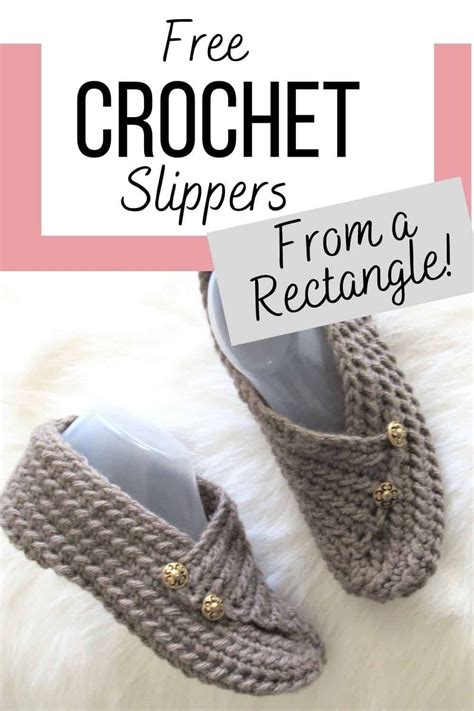 Try This Easy Crochet Slipper Free Pattern For Beginners This House