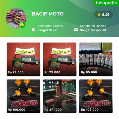 Toko Bacip Moto Online Produk Lengkap Harga Terbaik Tokopedia