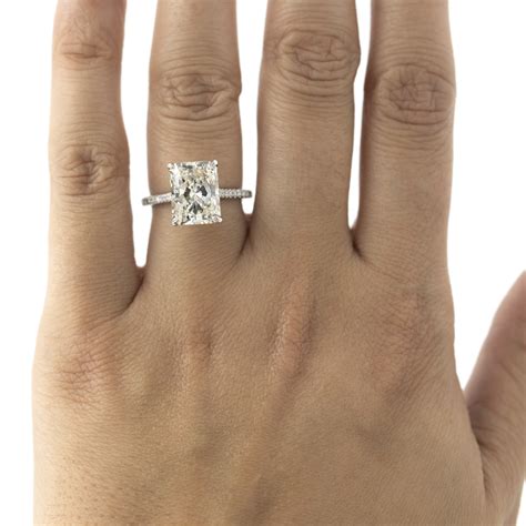 Diamond Eternity French Pavé Engagement Setting Adiamor