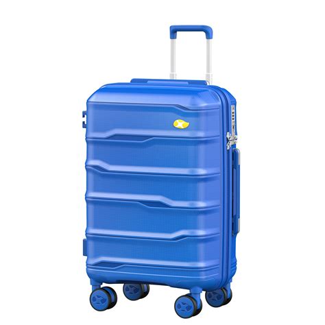 Carry On Luggage 22x14x9 Airline Approved, Hard Shell Suitcase with