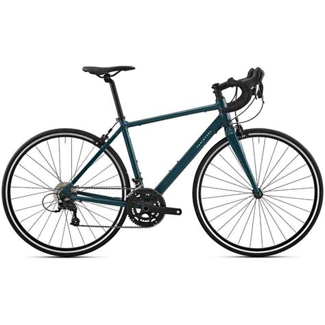 womens road bike regular microshift green decathlon
