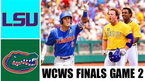 Lsu Vs Florida Full Game 2 2023 Mens College World Series Finals Full Replay Youtube