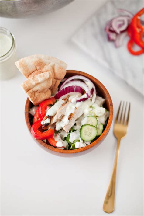 Greek Salad With Tzatziki Dressing And Chicken Fresh Mommy Blog