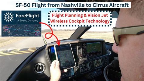 Foreflight Flight Planning And Sf50 Vision Jet Wireless Connectivity