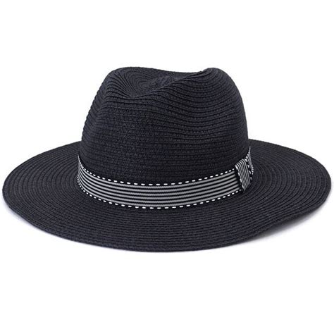 Cocopeaunt Ht Straw Hat Men Women Wide Brim Summer Sun Hat Male