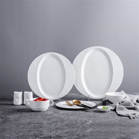 Custom White Bone China Dinnerware Diamond