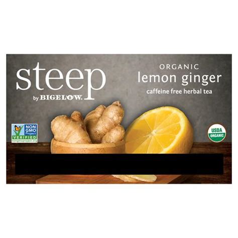 Steep Organic Lemon Ginger Tea 60 Bags 22 G 007 Oz Coffee And Tea