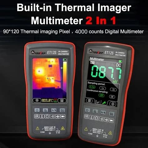 TOOLTOP 2 In 1 Thermal Imager Multimeter 2 8 Inch Touch Screen Electric