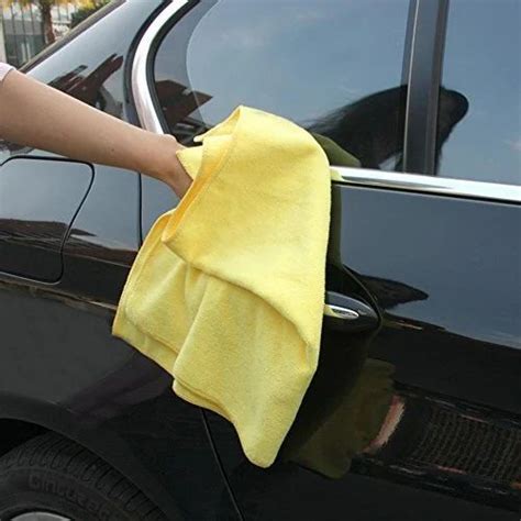 Yellow Microfiber Car Cleaning Cloth, Size: 40*40 Cm at best price in ...