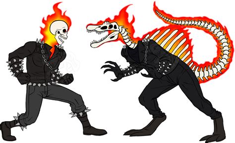 Ghost Riders Sketch Commission By Carolzilla On Deviantart