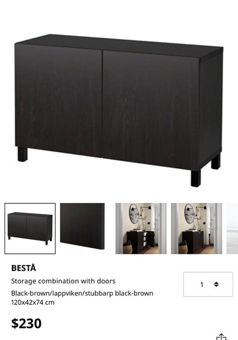 IKEA Cabinet - BESTA, Furniture & Home Living, Furniture, Shelves ...