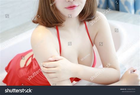 Sexy Asian Girl Pink Bikini Japanese Stock Photo Shutterstock