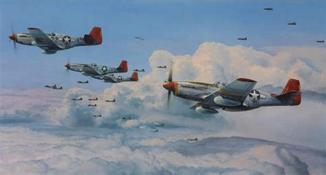 "Fighting Red Tails" by Robert Taylor, Signed by Five Fighter Pilots at 1stDibs | red tail ...