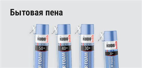 Профессиональная монтажная пена, теплоизоляция, клей-пена KUDO