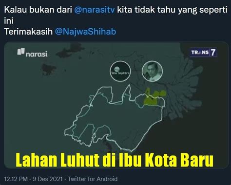 Mata Najwa Ungkap Ada Nama Luhut Di Lahan Ibu Kota Baru Portal Islam