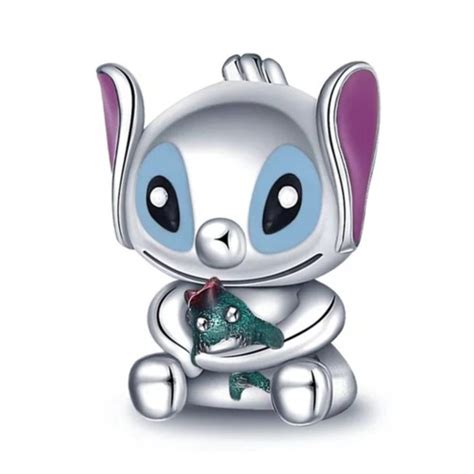 Zawieszka Srebro Charms Koralik Do Pandora Disney Stich Sfera