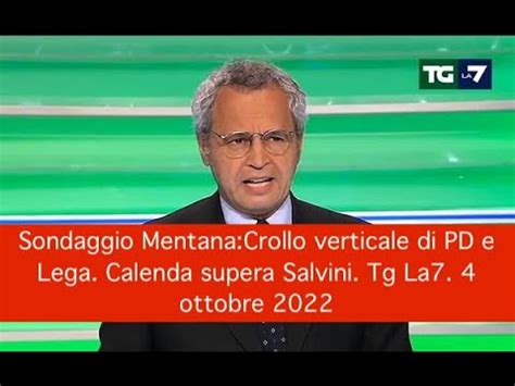 Sondaggio Mentana Crollo Verticale Di PD E Lega Calenda Supera Salvini