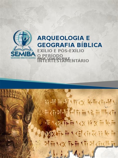 Pdf Arqueologia E Geografia B Blica Ex Lio E P S Ex Lio O Per Odo