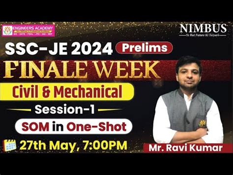 Complete Strength Of Material Marathon For Ssc Je Prelims Civil