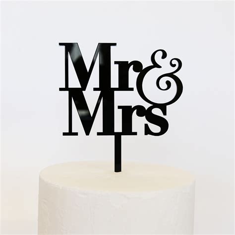 Mr And Mrs Cake Topper SVG