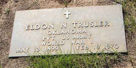 Eldon Napoleon Trusler M Morial Find A Grave