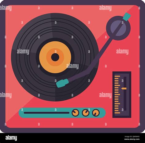 Vinyl Disk Player Retro Style Stock Vector Image Art Alamy